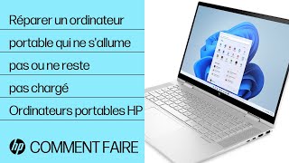 Comment réparer un ordinateur portable HP qui ne sallume pas ou ne reste pas chargé  HP Support [upl. by Lleznol]