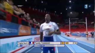 Athlétisme  Teddy Tamgho  World record [upl. by Ailime]