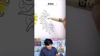 How to draw a sun noob vs pro [upl. by Chari177]