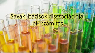 Savak Bázisok disszociációja pH számítás  KÉMIA🧪 [upl. by Artina]