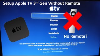 How to Setup and Use A Apple TV 3rd2nd gen without a remote [upl. by Anuaf]