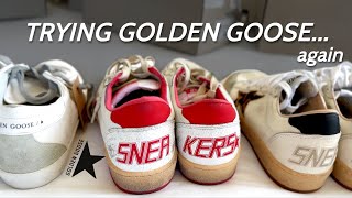 Are Golden Goose Sneakers Still Cool Golden Goose Sneaker TryOn [upl. by Nahtal]