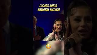 Loomis sings national anthem 😳 nationalanthem trending [upl. by Amalea]