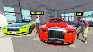 Stealing EVERY ROLLS ROYCE From The Showroom in GTA 5 [upl. by Dovev]