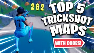 Top 5 BEST Fortnite Trickshot Maps with CODES 14 insane [upl. by Aniretak]