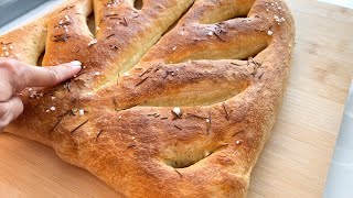 How to Make Fougasse  French Flat Bread Recipe [upl. by Piselli118]