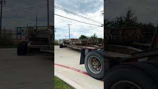 The beautiful Cozad 85 Ton RGN pulling in from delivery heavyequipment trailer [upl. by Idok116]