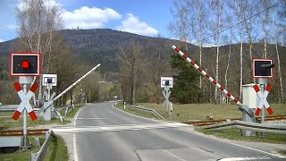 Spoorwegovergang Hohenwarth D  Railroad crossing  Bahnübergang [upl. by Alyek]