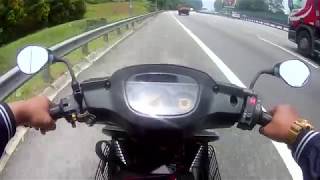 MODENAS DINAMIK 120 TEST TOP SPEED IKOT SPEED GPS  MOTOVLOG 13 [upl. by Mckeon786]