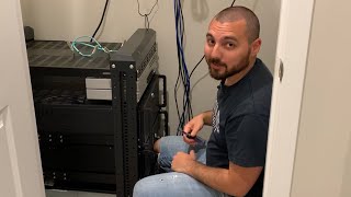 Relocating the Server Rack to the Home Server Closet [upl. by Ollecram]