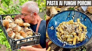 PASTA AI FUNGHI PORCINI con Erbe Aromatiche  Primo Piatto LIGHT  Ricetta di Chef Max Mariola [upl. by Annalla991]