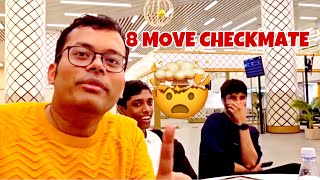 Surya Ganguly Reacts To World Famous 8 Move Checkmate [upl. by Intruoc152]