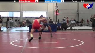 Joshua Cortez vs London Thomas at 2013 West Jr Freestyle Regional [upl. by Anitsrhc392]