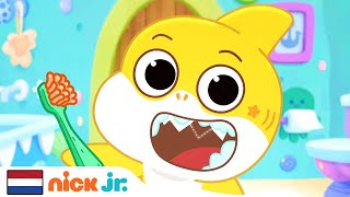 Baby Shark  Hup Sharksmeezingliedje  Nick Jr Nederland [upl. by Nordine]