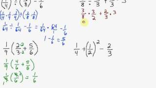 Multiple Operations With Fractions [upl. by Anenahs]