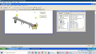 How to use Rslogix500 and Rsview32 to create box moving Conveyor program [upl. by Norret]