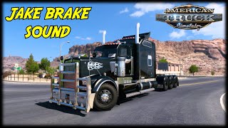 Kenworth W900 Straight Pipe Jake Brake Sound  American Truck Simulator [upl. by Canty]