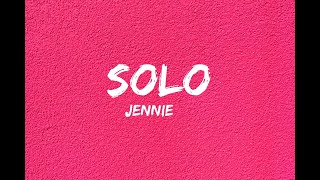 JENNIE  SOLO Lyrics [upl. by Etnom]