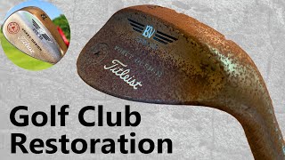 Golf Club Restoration Rusty to Amazing Showroom Finish 5 eBay Purchase [upl. by Bor]