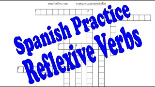 Spanish Practice Reflexive Verb Crossword Puzzle [upl. by Hamal]