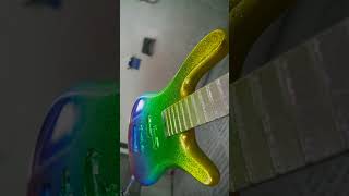 Warwick Lacquering Booth  Metal Flake Rainbow Finish bass warwick lacquer finish streamer [upl. by Ayotac]