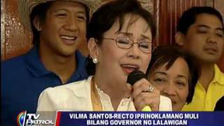 Vilma Santos reelected Batangas governor [upl. by Asiel]