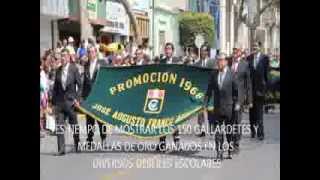 GALLARDETES Y MEDALLAS DE ORO COLEGIO MANUEL PARDO CHICLAYO LAMBAYEQUE [upl. by Gehlbach]