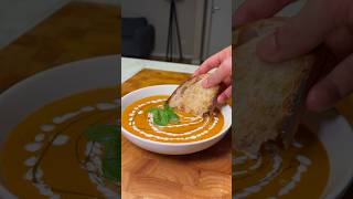 CREAMIEST Roasted Tomato and Pepper Soup Recipe of 2024 Easy amp Vegan [upl. by Lirrehs]