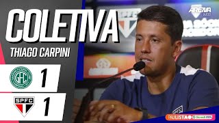 COLETIVA THIAGO CARPINI  AO VIVO  Guarani x São Paulo  Paulistão 2024 [upl. by Aicittel]