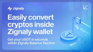 Convert one Crypto to Another in one Click within Zignaly Balance Section and get USDT in seconds [upl. by Ayadahs]