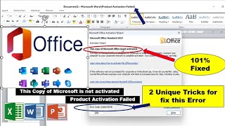 How To Fix This Copy Of Microsoft Office Is Not Activated  Product Activation Failed [upl. by Revart]