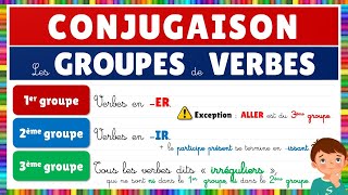 Les groupes de verbes de la conjugaison  Français [upl. by Inod]