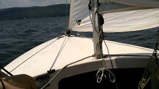 Chrysler Mutineer Sailing on Lake George [upl. by Ytomit]