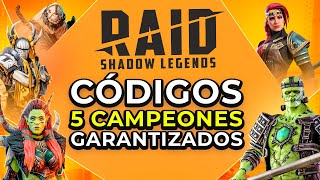 Codigos promocionales Raid Shadow Legends🎃CAMPEÓN LIBRE [upl. by Francene]