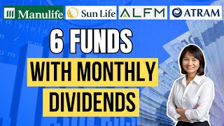 6 DIVIDEND PAYING FUNDS with MONTHLY DIVIDENDS for PASSIVE INCOME [upl. by Idnir]