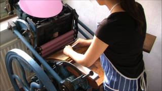 The Letterpress Process  By Phylecia Letterpress Boutique [upl. by Cardwell]