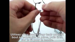 Changer de fil sur vos lunettes Semicerclées [upl. by Buck]