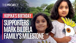 Supporters Of Bileola Family Mark Daughter Kopikas 7th Birthday With The Family Still In Detention [upl. by Annig]