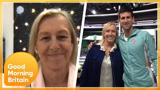 Martina Navratilova Reacts To Drama Surrounding Novak Djokovics Legal Battle To Stay In Aus  GMB [upl. by Pettit395]