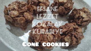 EFSANE LEZZETLİ KOZALAK KURABİYE CONE COOKİES [upl. by Chapa]