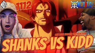 SHANKS VS KIDD  One Piece Episode 1112 REACTION  NST [upl. by Trahurn522]