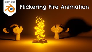 Fire Animation With Flicker Effect  Blender 40 Tutorial [upl. by Elana]