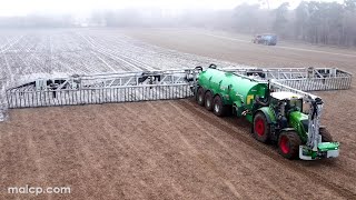 4Kᵁᴴᴰ Fendt 939 Vario amp Samson PG II tanker with 36m boom spreading AD plant slurry in Suffolk [upl. by Desimone]