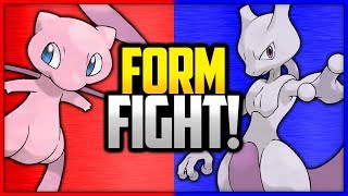 Mew vs Mewtwo  Pokémon Form Fight Legendary [upl. by Nillor]