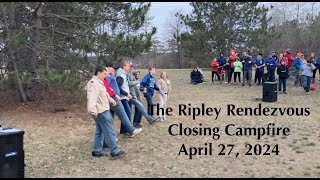 Central Minnesota Council Ripley Rendezvous Campfire Fun April 27 2024 Scouts BSA [upl. by Carrissa151]