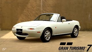 Gran Turismo 7™  Eunos Roadster  Mazda MX5  PS4 [upl. by Oinotnanauj]