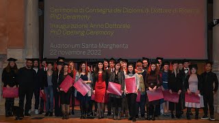 Cerimonia di consegna dei diplomi di Dottore di Ricerca e Inaugurazione Anno Dottorale [upl. by Winifield]