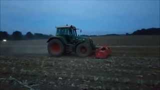 Maisstoppel Mulchen 2015 mit Fendt Vario 716 und Kuhn BPR 280 [upl. by Gnouv641]