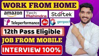 Job From Mobile 😍 Work From Home Jobs 2024  Online Jobs  12th Pass Job  Remote Job  Latest Jobs [upl. by Obaza]