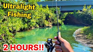 2 HOURS Ultralight Creek Fishing WADING [upl. by Olympia]